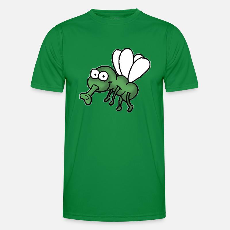 Fliege Männer Funktions-T-Shirt