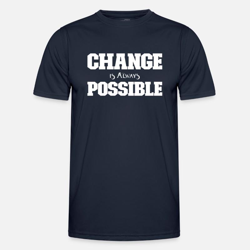 Change is always possible - Men's Functional T-Shirt - navy