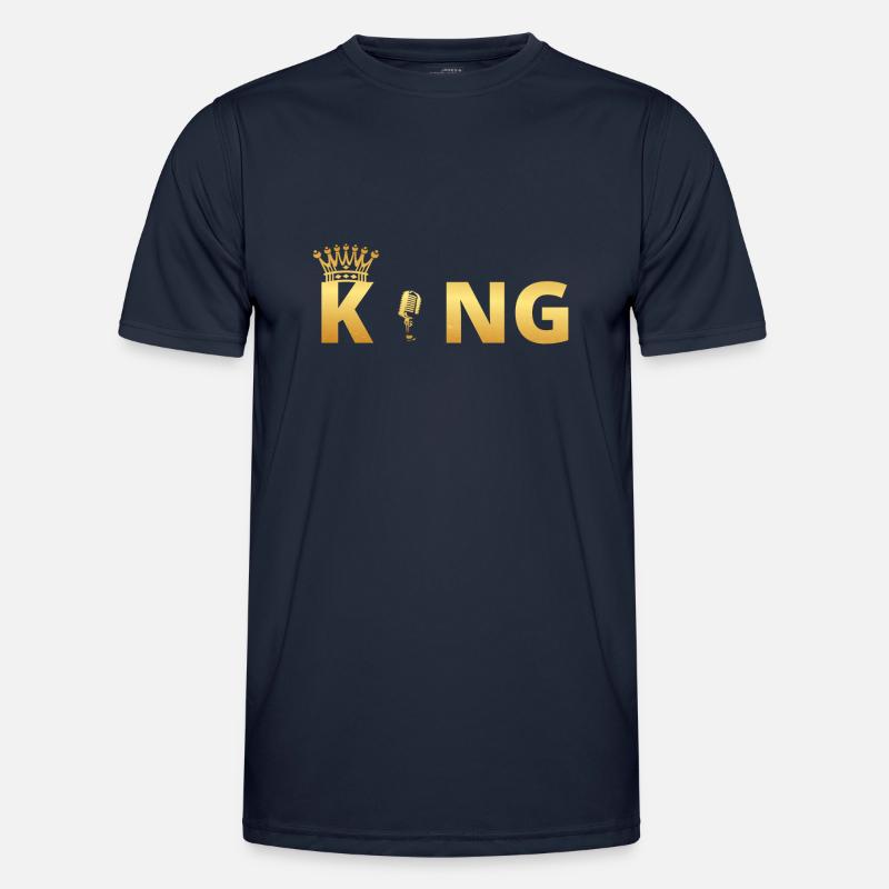giftgamesmaster god MIKROFON MICROFON MI - Men's Functional T-Shirt - navy