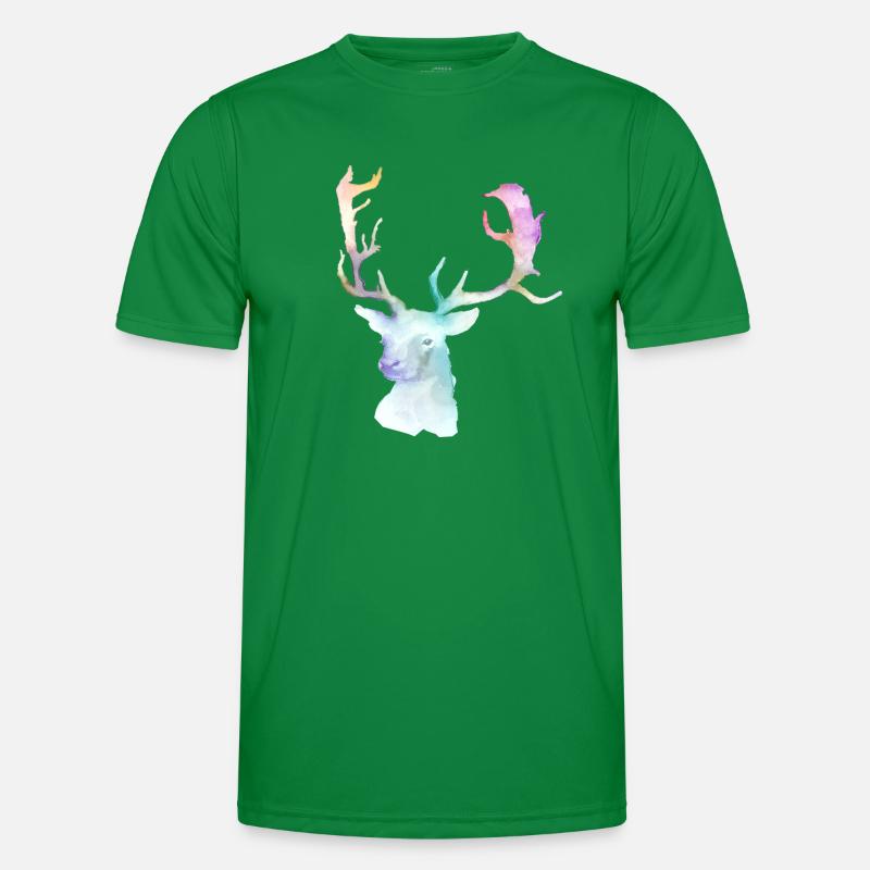Hirsch Männer Funktions-T-Shirt