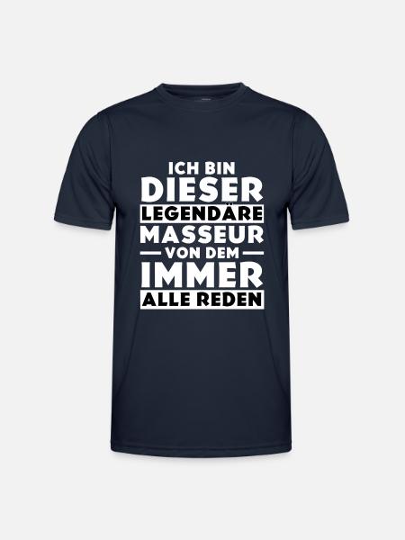 Ich bin dieser legendäre Masseur - Männer Funktions-T-Shirt - Navy