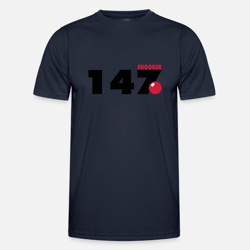147 Snooker Männer Funktions-T-Shirt
