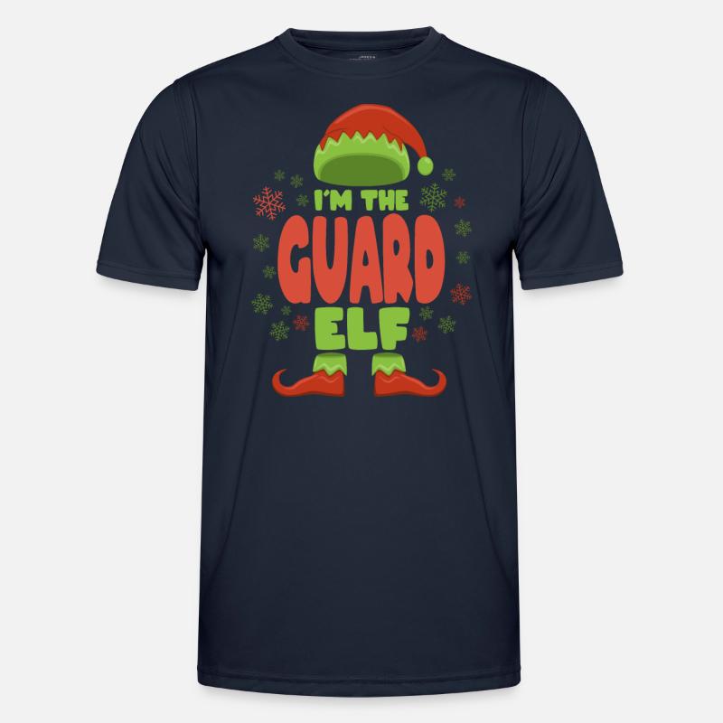 Security guard Christmas elf Men's Functional T-Shirt