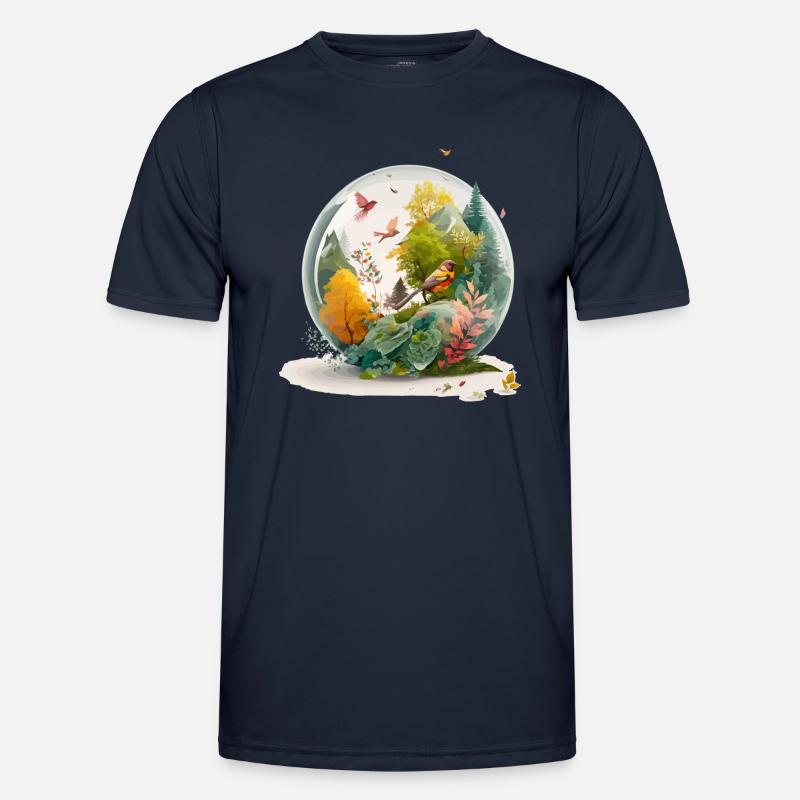 The miniature drill - Men's Functional T-Shirt - navy