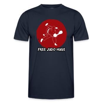 Lustige Kampfkünste Judoausbilder - Männer Funktions-T-Shirt - Navy - Vorne - AI Model Male 178 dark (178cm)