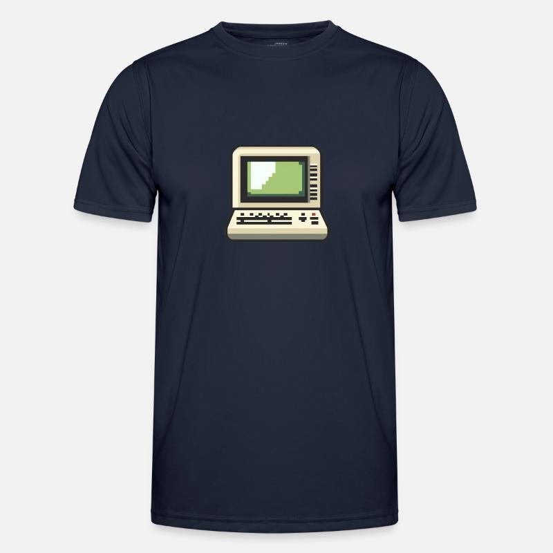 8-Bit DOS Terminal Computer Retro Pixelart Männer Funktions-T-Shirt