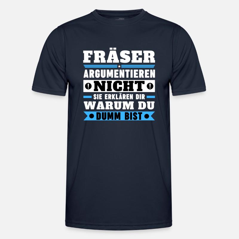 Milling cutters don't argue - Men's Functional T-Shirt - navy
