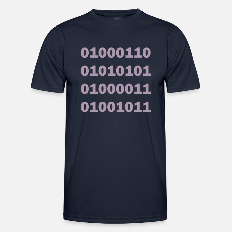Binary Code Fuck Men's Functional T-Shirt