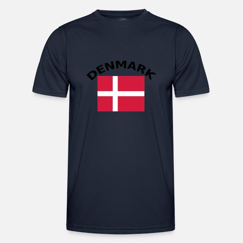 Denmark, Denmark, flag, flag - Men's Functional T-Shirt - navy