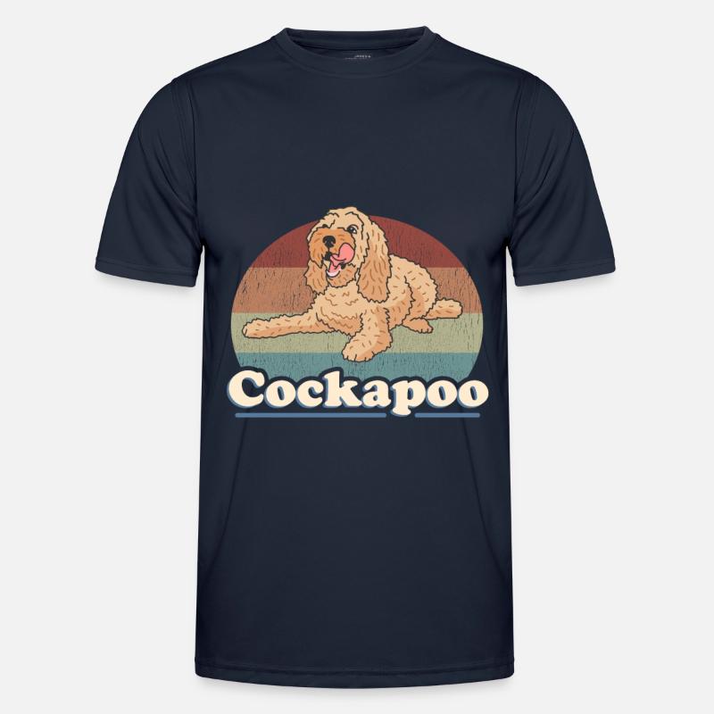 Cockapoo Hund Hundehalter Hundebesitzer Geschenk - Männer Funktions-T-Shirt - Navy