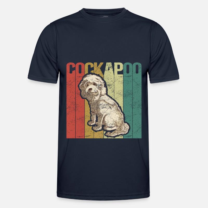 Cockapoo Hunde | Cockerpoo Spoodle Geschenk - Männer Funktions-T-Shirt - Navy