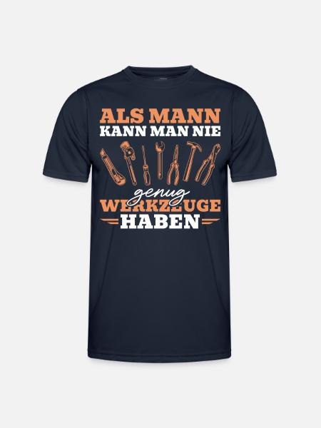 Handwerker Nie genug Werkzeuge - Männer Funktions-T-Shirt - Navy