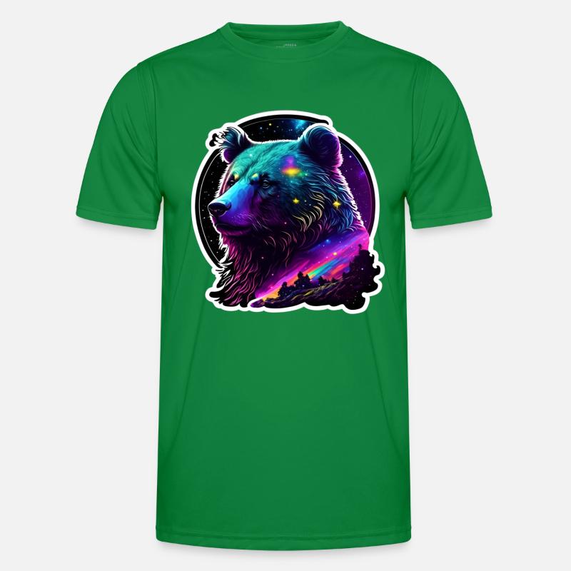 Psychedelic Bear Men's Functional T-Shirt