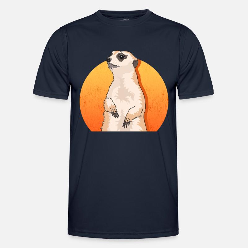 Erdmännchen süßes Erdmännchen Geschenke - Männer Funktions-T-Shirt - Navy