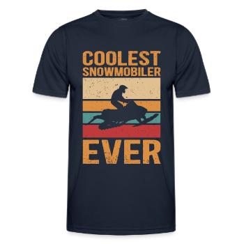 Snowmobile Snowmobile Snowmobile Gift - Men's Functional T-Shirt - navy - Front - AI Model Male 178 dark (178cm)