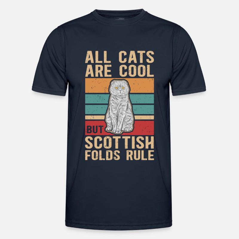Scottish folding ear cat | Scottish Fold Gift Men's Functional T-Shirt