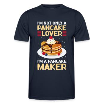 Pancakes Pancake Pancake Gift - Men's Functional T-Shirt - navy - Front - AI Model Male 178 dark (178cm)