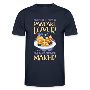 Pancakes Pancakes Pancake Gift - Men's Functional T-Shirt - navy - Front - AI Model Male 178 dark (178cm)