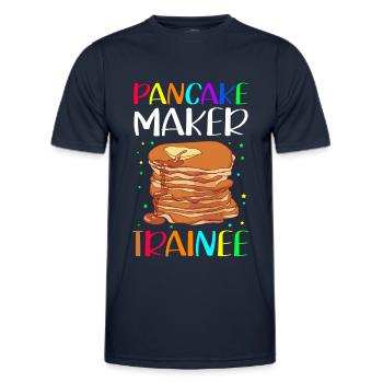 Pancakes Pancakes Pancake Gift - Men's Functional T-Shirt - navy - Front - AI Model Male 178 dark (178cm)