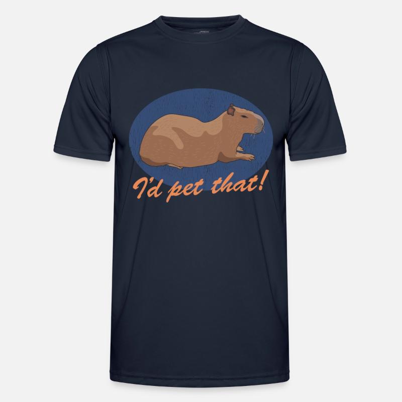 Capybara Capybaras Gift - Men's Functional T-Shirt - navy