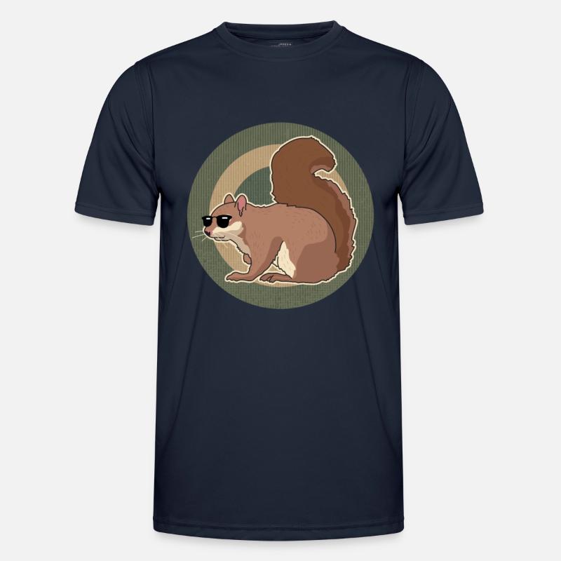 Süßes Eichhörnchen Hörnchen Geschenk - Männer Funktions-T-Shirt - Navy