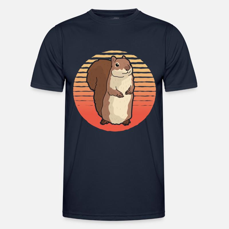 Süßes Eichhörnchen Hörnchen Grauhörnchen Geschenk - Männer Funktions-T-Shirt - Navy