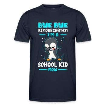 School Enrollment School Back to School School Child Gift - Men's Functional T-Shirt - navy - Front - AI Model Male 178 dark (178cm)