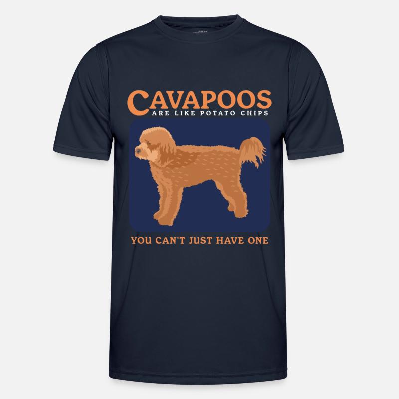 Cavapoo Hunde Cavoodle Hundebesitzer Geschenk - Männer Funktions-T-Shirt - Navy