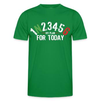 Moto / Biker - Circuit Motocycliste - T-shirt sport Homme - vert - Devant - AI Model Male 178 dark (178cm)