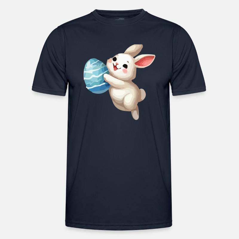 bunny rabbit easter bunny - Men's Functional T-Shirt - navy