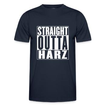 Straight Outta Resin Funny Gift Chunk - Men's Functional T-Shirt - navy - Front - AI Model Male 178 dark (178cm)