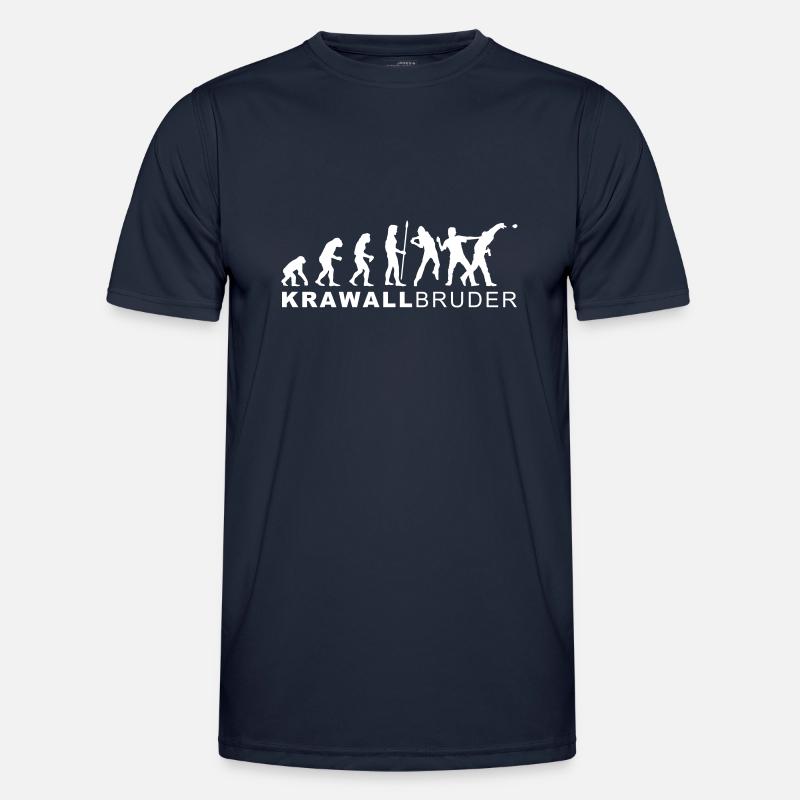 evolution_krawallbruder2 - Men's Functional T-Shirt - navy