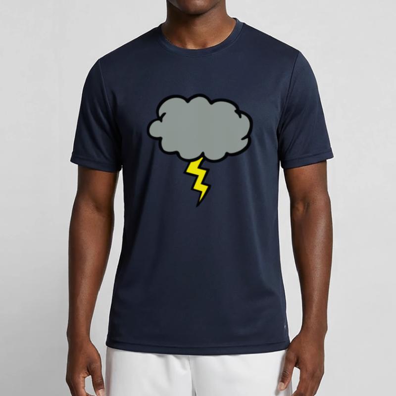 cloud thundercloud lightning thunderbolt Men's Functional T-Shirt