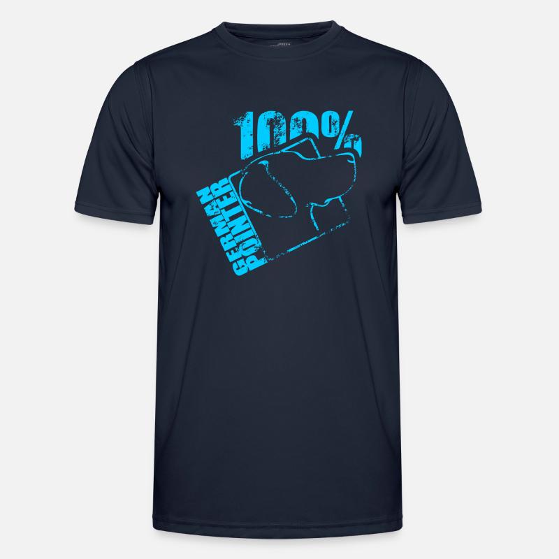 GERMAN POINTER 100 - Männer Funktions-T-Shirt - Navy