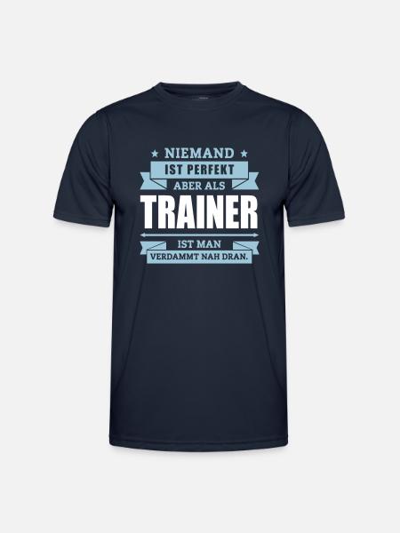 Funshirt Trainer - Männer Funktions-T-Shirt - Navy
