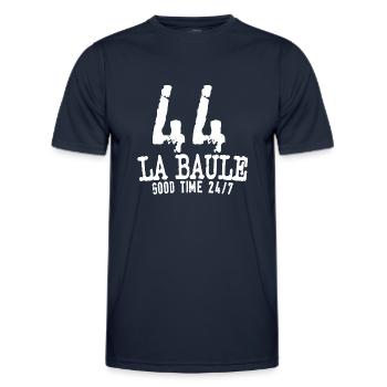 44 La Baule Good time 24 7 - Men's Functional T-Shirt - navy - Front - AI Model Male 178 dark (178cm)