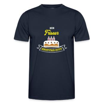 Friseur Geburtstag Geburtstagsgeschenk Friseure - Männer Funktions-T-Shirt - Navy - Vorne - AI Model Male 178 dark (178cm)