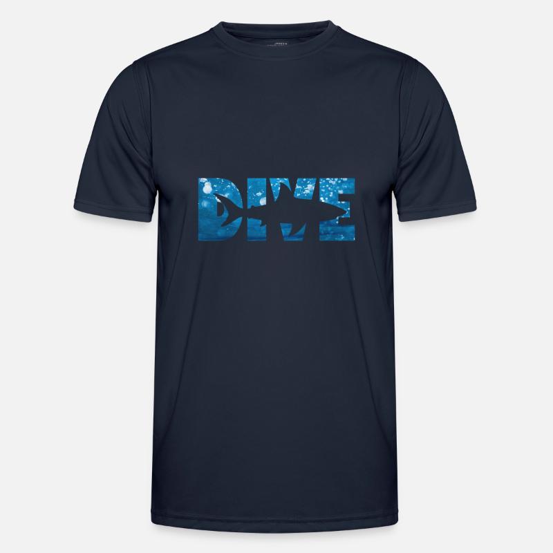 Dive Shark Männer Funktions-T-Shirt