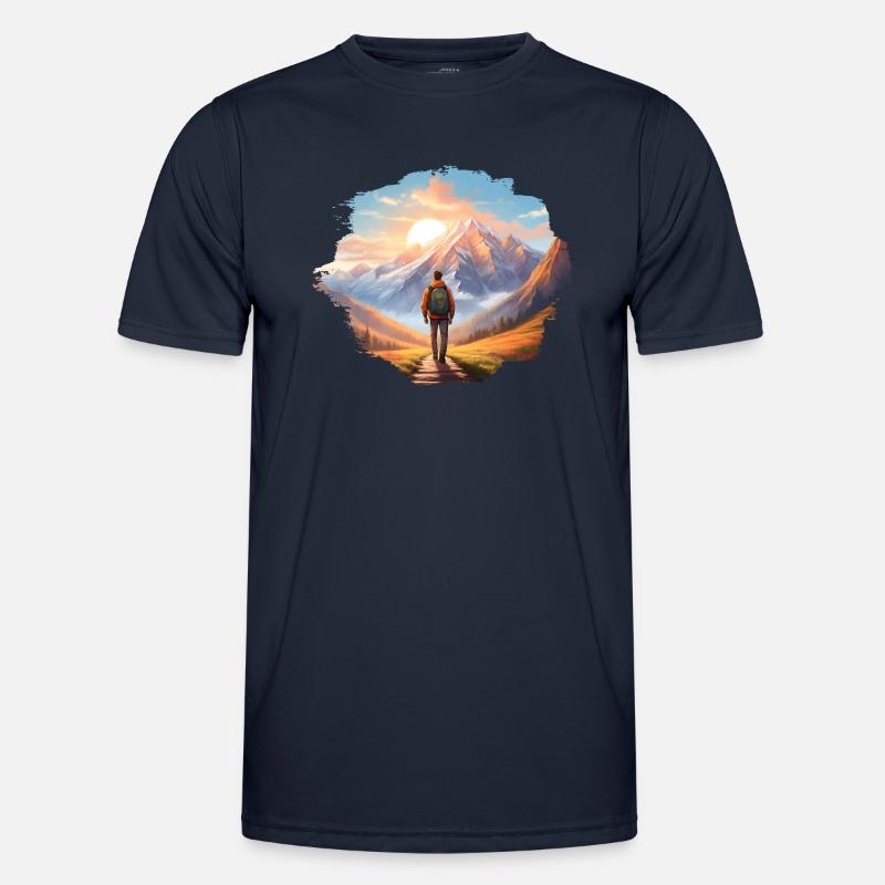 Wanderlust Männer Funktions-T-Shirt