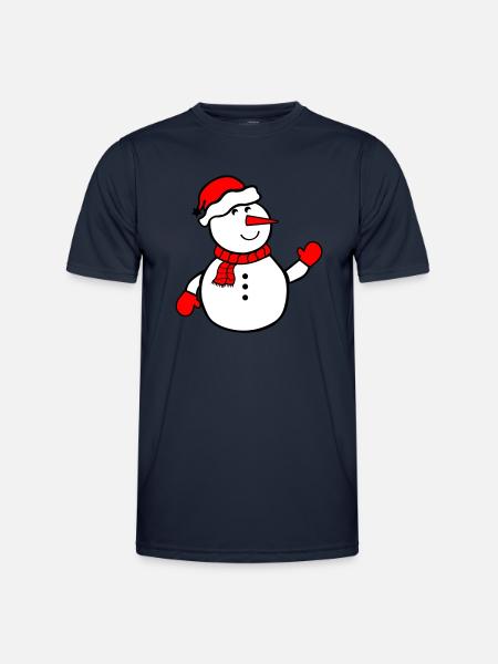 snowman - Men's Functional T-Shirt - navy