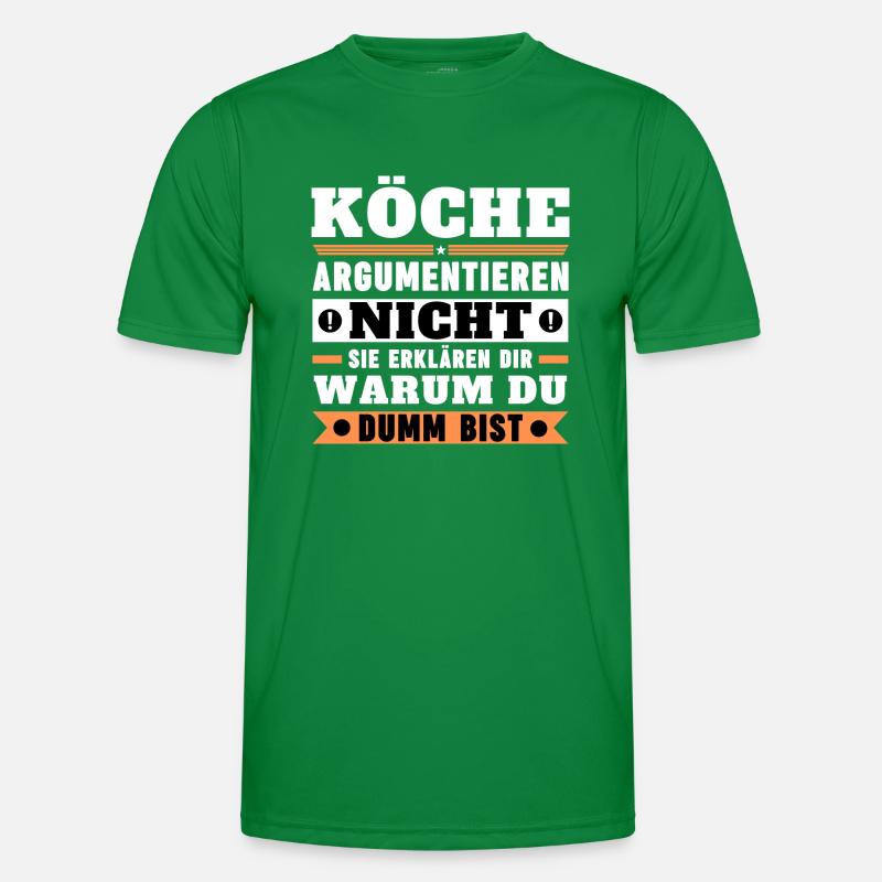 Chefs don't argue Men's Functional T-Shirt