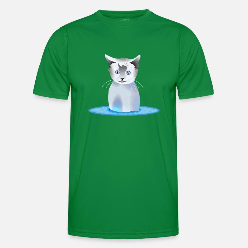 Chat T-shirt sport Homme