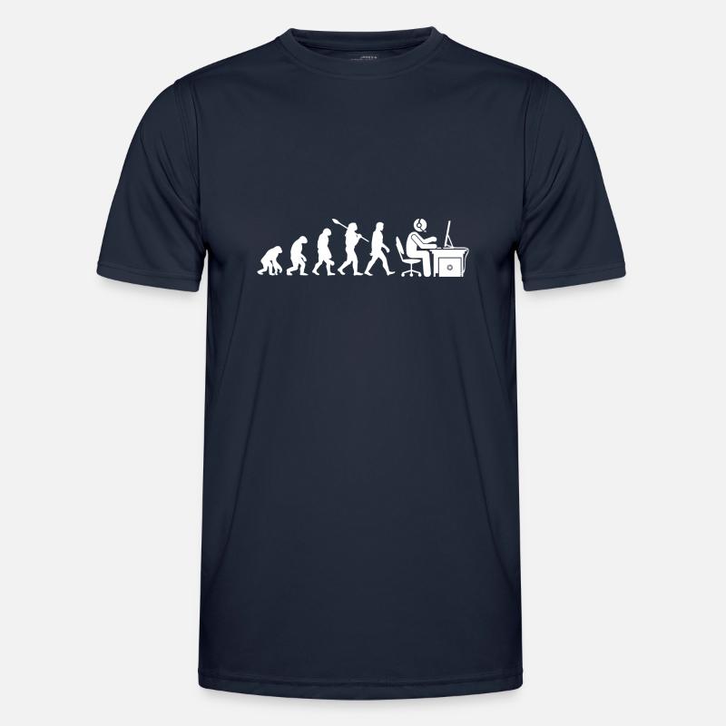 Gaming Gamer Evolution Gift - Men's Functional T-Shirt - navy