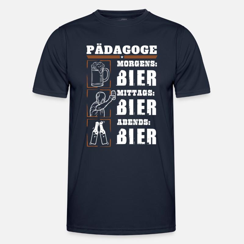 My daily routine as an educator - Men's Functional T-Shirt - navy