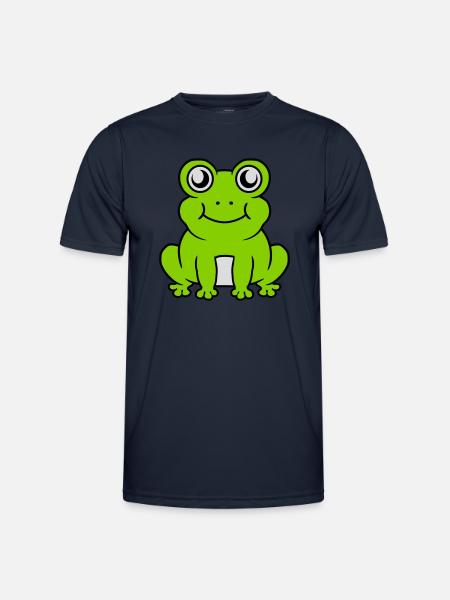 Small seated sweet frog - Men's Functional T-Shirt - navy