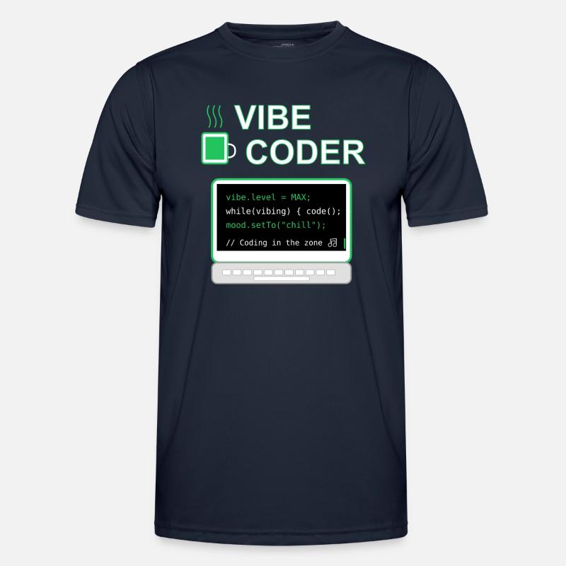 Vibe Coder - Men's Functional T-Shirt - navy