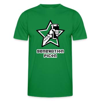 generation picon - T-shirt sport Homme - vert - Devant - AI Model Male 178 dark (178cm)