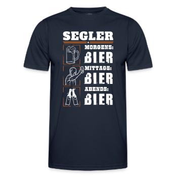 Mon quotidien de marin - T-shirt sport Homme - bleu marine - Devant - AI Model Male 178 dark (178cm)