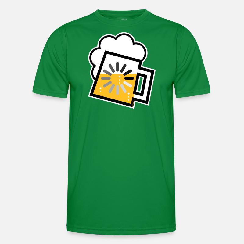 Bier Wird Geladen (Bierkrug Loading / Icon / /) Männer Funktions-T-Shirt