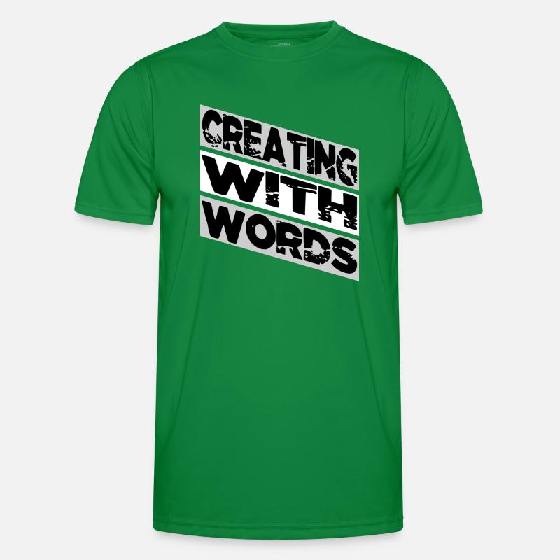 creative projects writing techniques funny happy Männer Funktions-T-Shirt